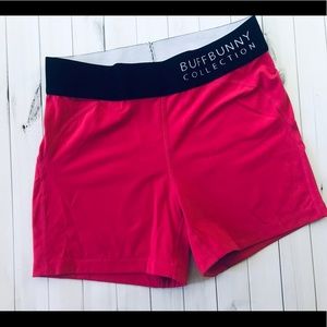 Buffbunny Rosa shorts in hot pink/black SZ S